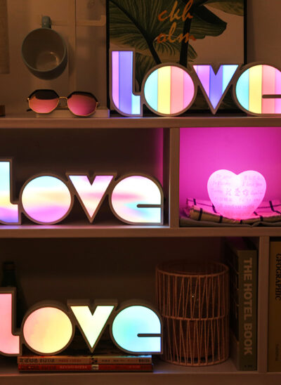 Colorful LOVE Light Box