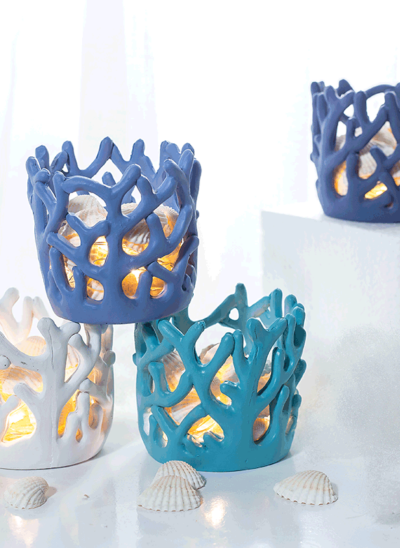 Coral-Inspired with Shells Soft Lamp