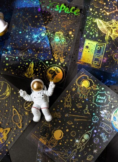 Gold Galaxy Stickers