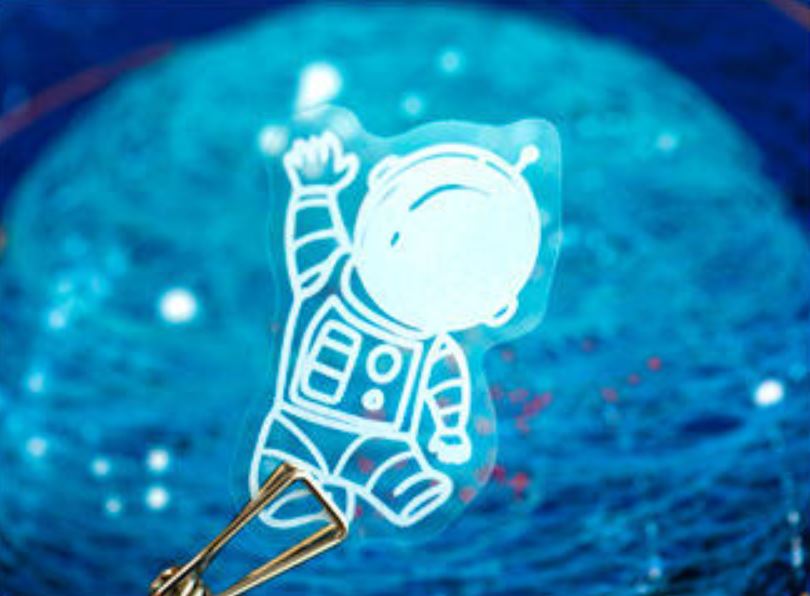 White Outer Space Stickers