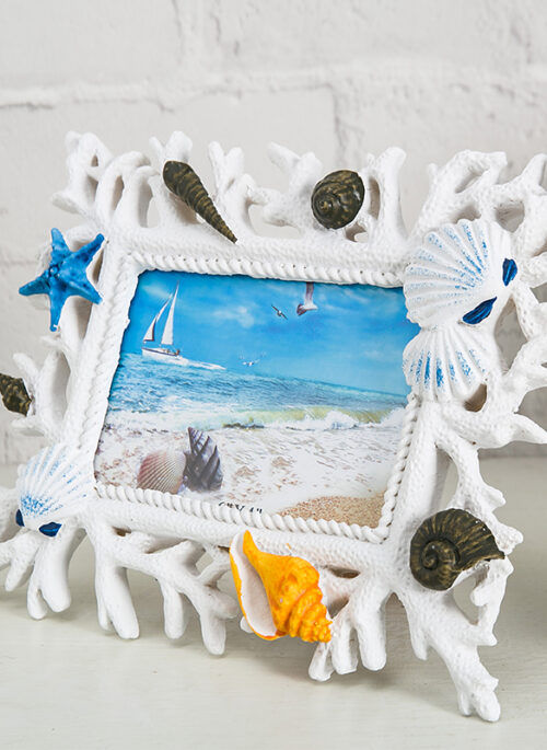 Wood Coral Picture Frame