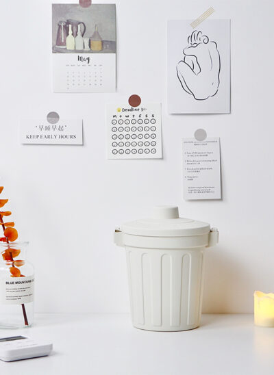 Plastic Desk Trash Bin