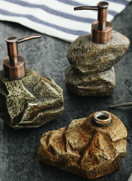Rock-Shaped Soap Pump