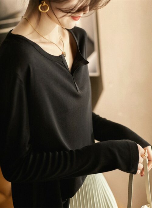 Classic Black Long Sleeves Shirt