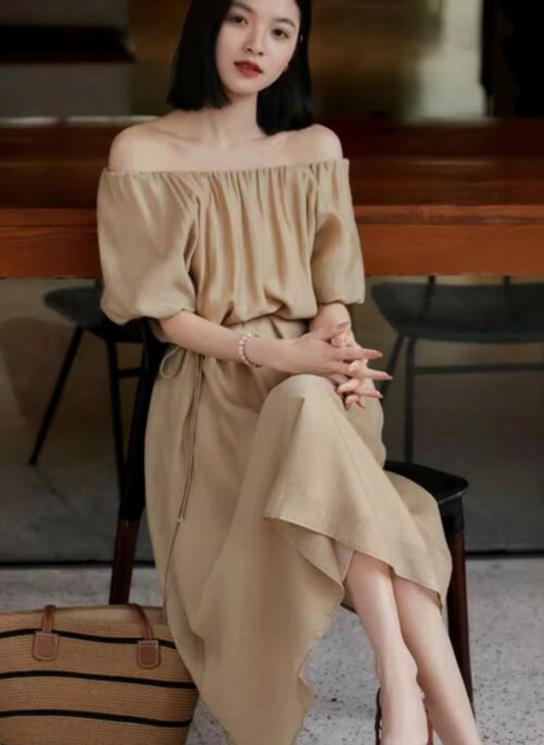 Khaki Two-Way Wear Dress