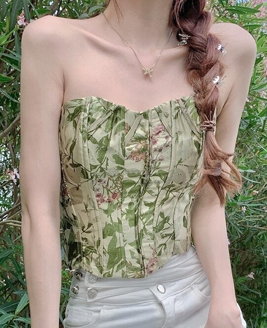 Forest Style Fitted Tube Top